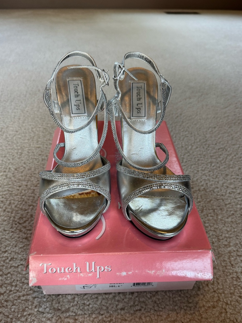 Silver Touch Ups Heels